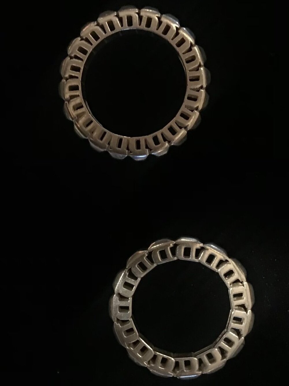 Dawn Two Dust Silver Stacking Ring